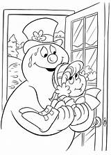 Frosty Karen Coloring Pages Holding Snowman Printable Sad Claus Santa Categories Coloringonly sketch template