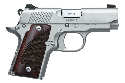 shop kimber micro  stainless mm luger  rosewood grips  sale  vance outdoors