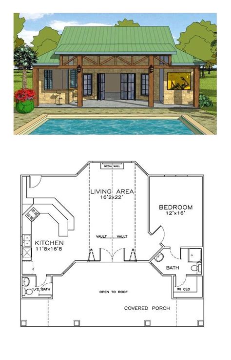 pool house plans  living quarters elegant   coastal house