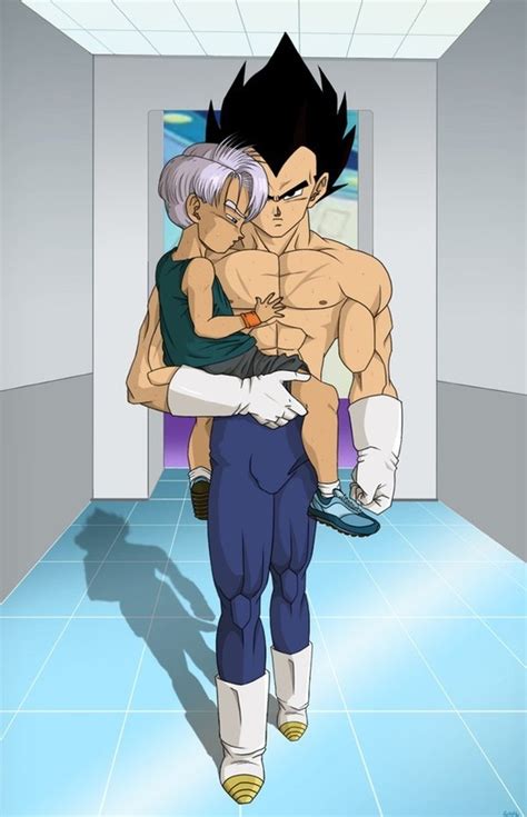 vegeta carries trunks out of the training room even he gets too worn out adorable dragon