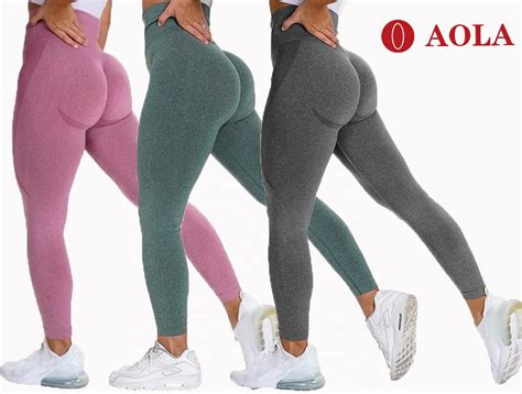 Aola Sex Fitness Ladys Sport Yoga Pants For Plus Size Workout High