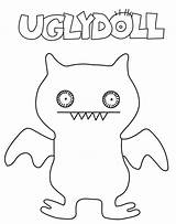 Ugly Coloring Dolls Pages Uglydolls Printable Bat Kids Funny Print sketch template
