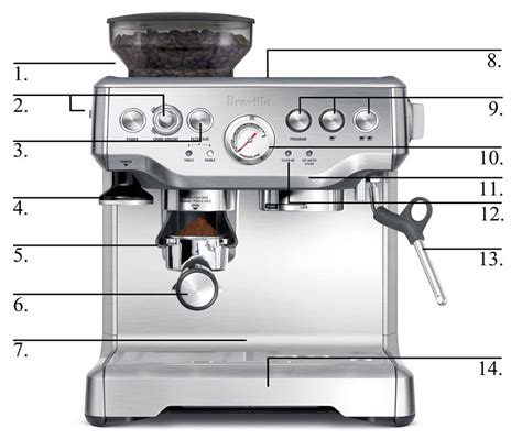breville besxl barista express automatic espresso machine grinder