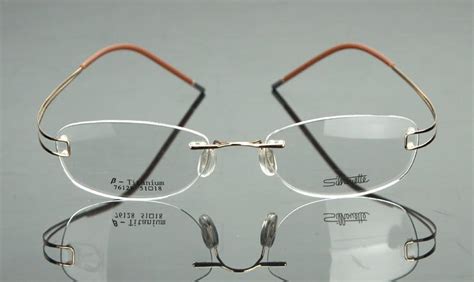 rimless b titanium frame men women eyeglasses myopia frame glasses