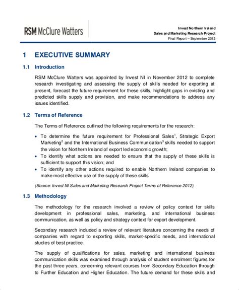 research project report template  professional templates