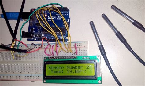 interfacing multiple dsb temperature sensors  arduino