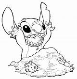 Coloring Stitch Angel Pages Lilo Disney Printable Print Beach Sheets Online Kids Sand Color Cute Covering Getcolorings Ohana Pdf Drawings sketch template