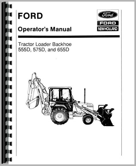 ford  tractor loader backhoe operators manual