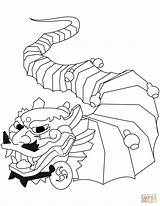 Dragon Coloring Chinese Year Temple China Pages Wall Nian Coloriage Nouvel Chinois Template Printable Great Wonderful Oriental Royalty Vector Japanese sketch template
