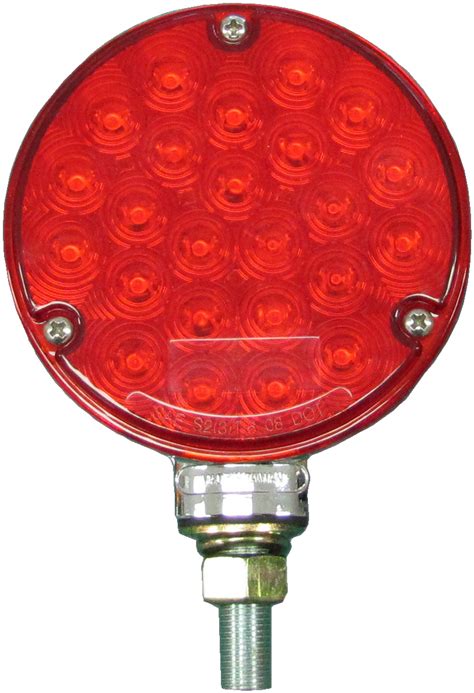 led  single face pedestal stopturntail light red hardwired connector mfg pack