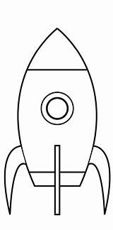 Rocket Simple Coloring Printable Description Kids sketch template
