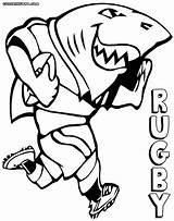 Rugby Coloring Pages Popular sketch template