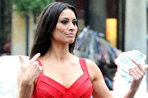 melanie sykes handed police caution for assaulting her 27 year old