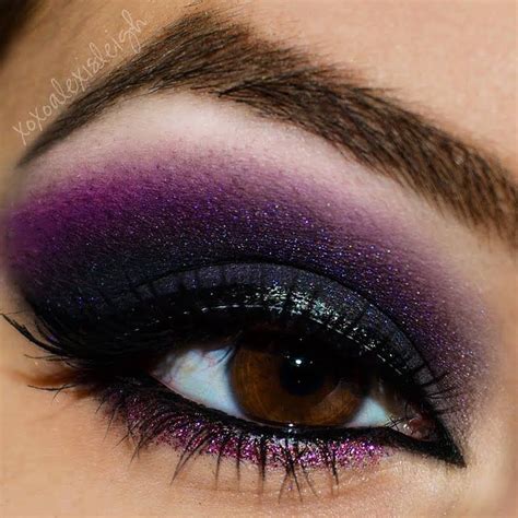 Eyeshadow Makeup Purple Smokey Eye Purple Eye Makeup Black Eye Makeup