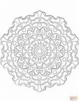 Mandala Coloring Abstract Pages Mandalas Dot Categories sketch template