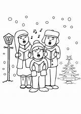 Carolers Pages Coloring Getcolorings Colouring Color sketch template