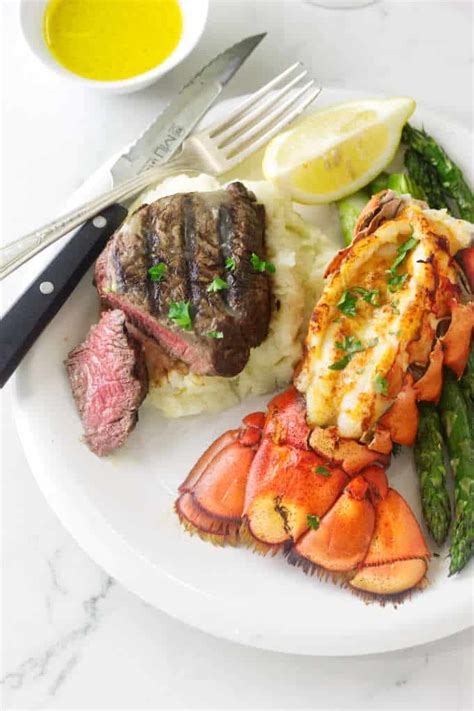 cook lobster tail  filet mignon
