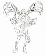 Coloring4free Winx sketch template