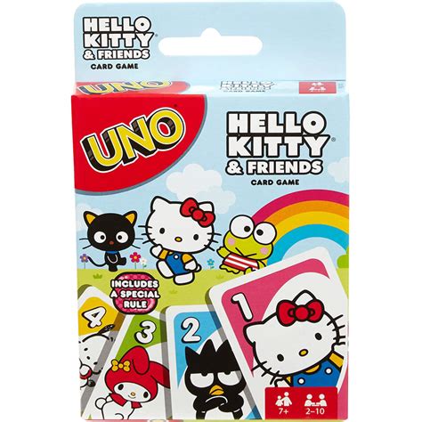 kitty friends uno card game sanrio