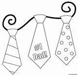 Fete Peres Coloriage Tie Pages Fathers sketch template