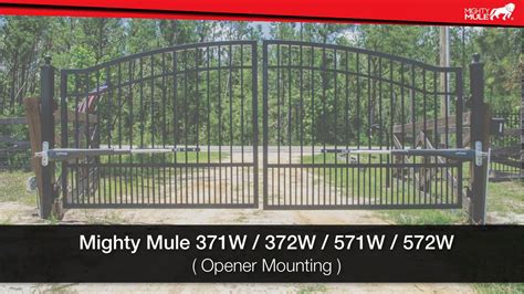 mighty mule wwww installation gate opener mounting  vimeo