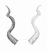 Horns Demon Tutsplus Twisted Applying Hatching Alternating Manner Remaining Segments sketch template