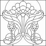 Stained Patterns Vitral Keeffe sketch template