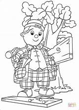 Noddy Coloring Pages Toyland Little Book Friends Who Info Coloriage Lives Doll Wooden Supercoloring Silhouettes sketch template