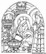 Advent Catholic Nativity Craciun Cei Trei Magi Adults Imprimir Colorat Crafts sketch template
