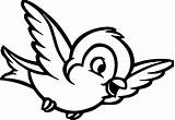 Bird Coloring Pages Cute Kids sketch template