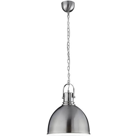 satin nickel hanging pendant light fitting  chain