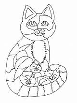 Calico Cats sketch template