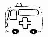 Roja Ambulancia Ambulanza Croce Ambulance Acolore sketch template