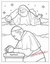 Francis Pope Franciszek Papież Coloring Kolorowanki Kids Books Activity Katolicki Visit sketch template