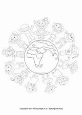 Thinking Coloring Pages Girl Colouring Activities Guides Scouts Daisy Scout Brownies Guiding Girlguiding Mandala Harmony Children Crafts Girls Printable Rainbow sketch template