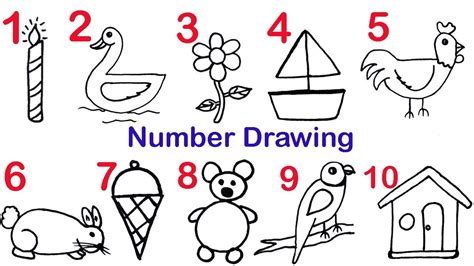 duck drawing number drawing drawing letters easy animal drawings
