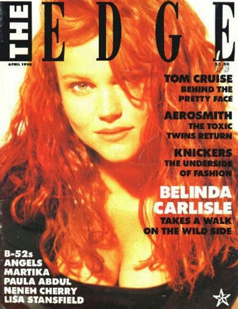 Belinda Carlisle On The Cover The Edge April 1990 Belinda Carlisle
