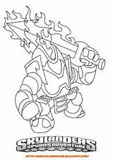 Coloring Ignitor Skylanders Pages sketch template