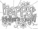 Happy Mothers Coloring Pages Printable Print Color Book sketch template
