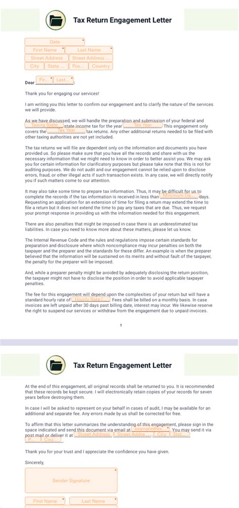 tax engagement letter template collection letter temp vrogueco