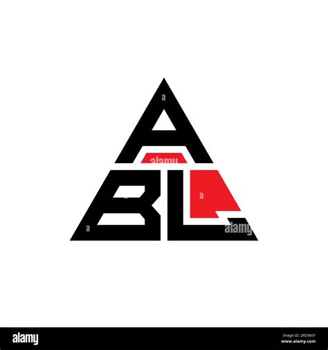 Abl Triangle Letter Logo Design With Triangle Shape Abl Triangle Logo