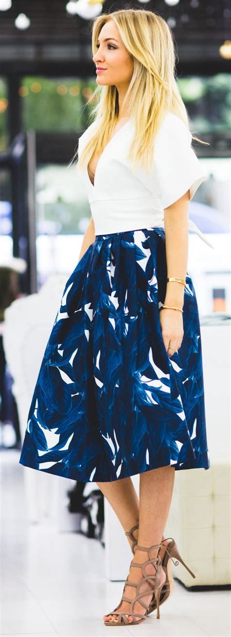 super stylish skirt outfits  summer