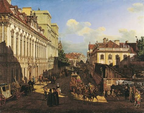 Warsaw Poland In 18th Century On The Paintings By Lamus Dworski
