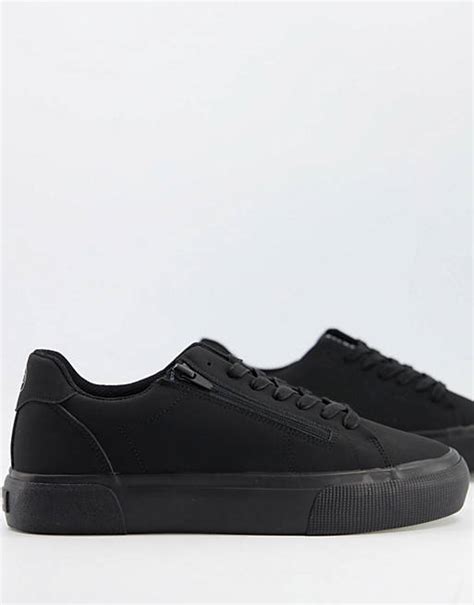 bershka sneakers  black asos