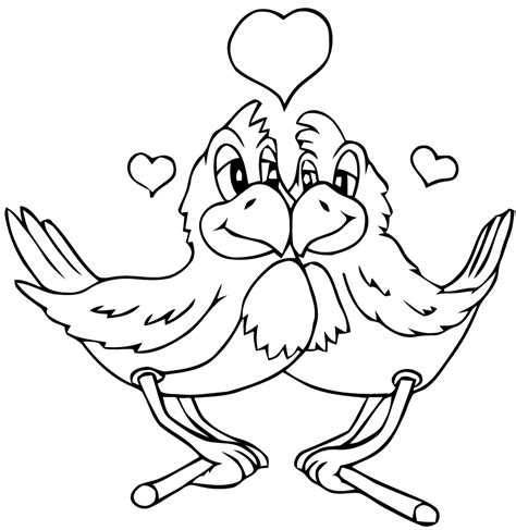 birds  love animal coloring pages  kids  print color