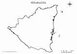 Nicaragua Colorear Mapas Departamentos Rica Contorno Estudios Mapamundi Tablero Franchesca División sketch template