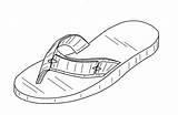 Flip Coloring Flop Pages Printable Flops Sandals Popular Getdrawings Library Clipart Choose Board Printablee sketch template