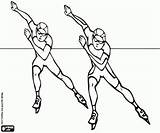 Patinaje Velocidad Hielo Schaatsen Gelo Ijs Kleurplaten Pattinaggio Velocità Pintar Ghiaccio Sporten Patinação Velocidade Sul Esporte Kunstschaatsen Kleurplaatkleurplaten sketch template