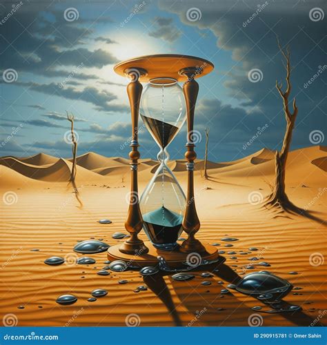 sands  serenity desert scene  hourglasses revealing tropical