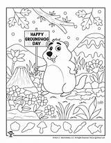 Groundhog Hidden Printables Woojr Libs sketch template